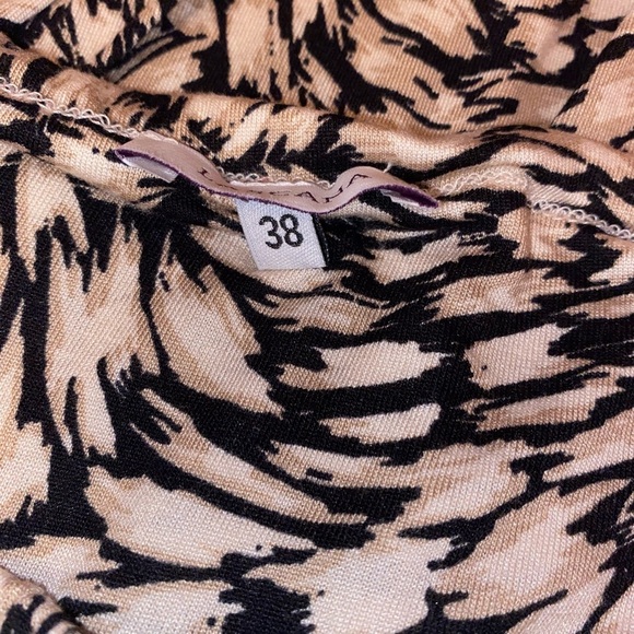 Lascana Maxi High-Low Wrap Style Skirt in Black and Cream Size 38 - Picture 7 of 9